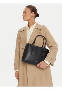 Calvin Klein Torebka Foil Logo Small Tote LV04F3275G Czarny. Kolor: czarny. Materiał: skórzane #7