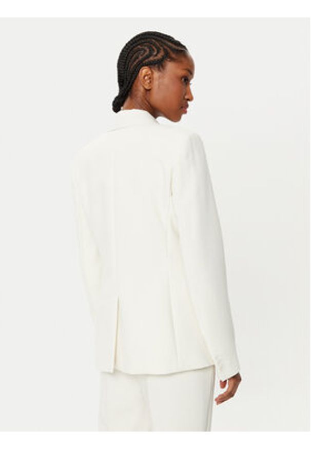 Weekend Max Mara Marynarka Uva 2515041041 Écru Slim Fit. Materiał: syntetyk