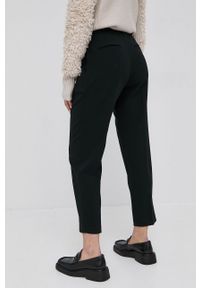 BOSS - Boss Spodnie 50438985 damskie kolor czarny proste high waist. Okazja: na co dzień. Stan: podwyższony. Kolor: czarny. Styl: casual #2