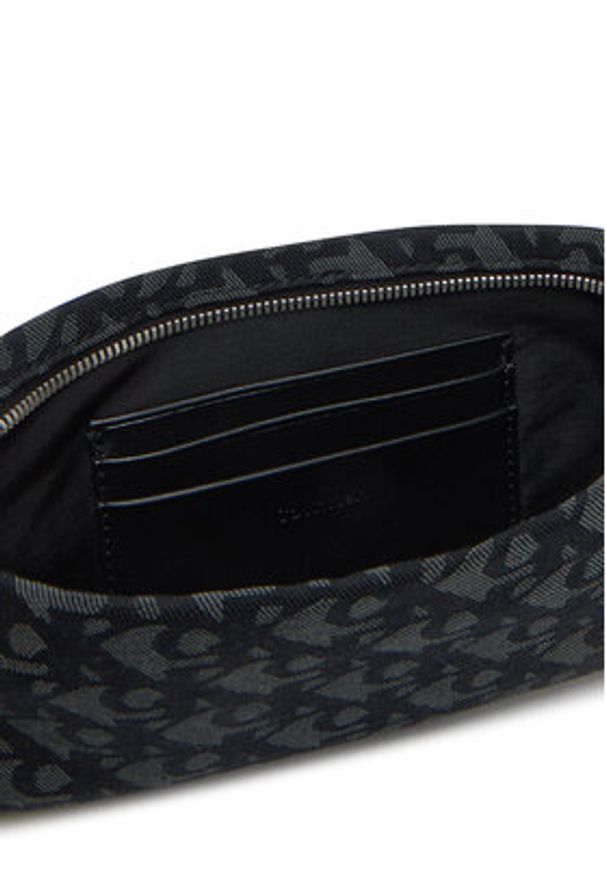 Calvin Klein Jeans Torebka Logo Jacquard Sophie Top Zip LV04K3183G Czarny. Kolor: czarny