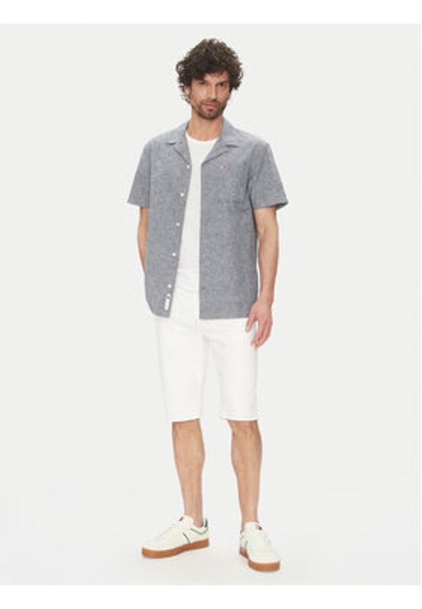 Tommy Jeans Koszula DM0DM20895 Granatowy Regular Fit. Kolor: niebieski. Materiał: bawełna