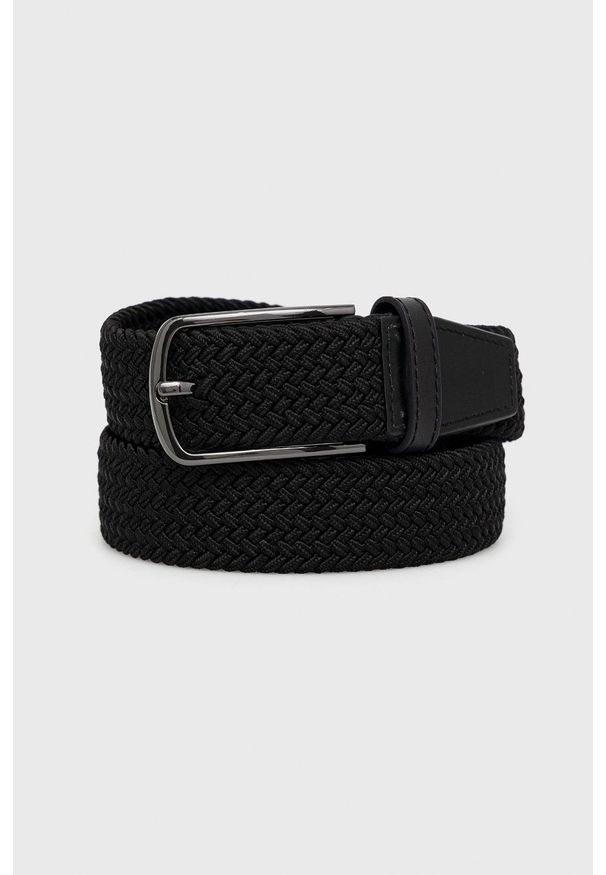 Lyle & Scott pasek męski kolor czarny. Kolor: czarny