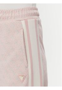 Guess Spodnie dresowe V5RB03 KCO90 Różowy Regular Fit. Kolor: różowy. Materiał: syntetyk #3