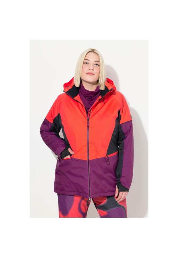 ULLA POPKEN - Damskie Kurtka sportowa HYPRAR wodoodporna osłona przeciwśnieżna. Kolekcja: plus size. Kolor: pomarańczowy. Materiał: poliester, materiał. Sezon: zima. Sport: narciarstwo