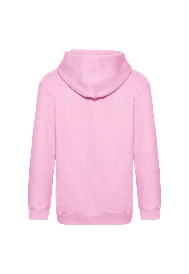 FRUIT OF THE LOOM - Bluza Z Kapturem Premium Dla Dzieci. Typ kołnierza: kaptur. Kolor: różowy