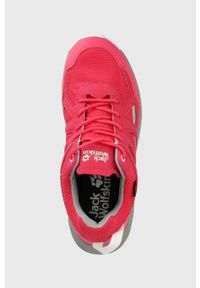 Jack Wolfskin buty Woodland 2 Texapore Low damskie kolor różowy. Zapięcie: sznurówki. Kolor: różowy. Materiał: tworzywo sztuczne, guma. Szerokość cholewki: normalna. Styl: klasyczny #2