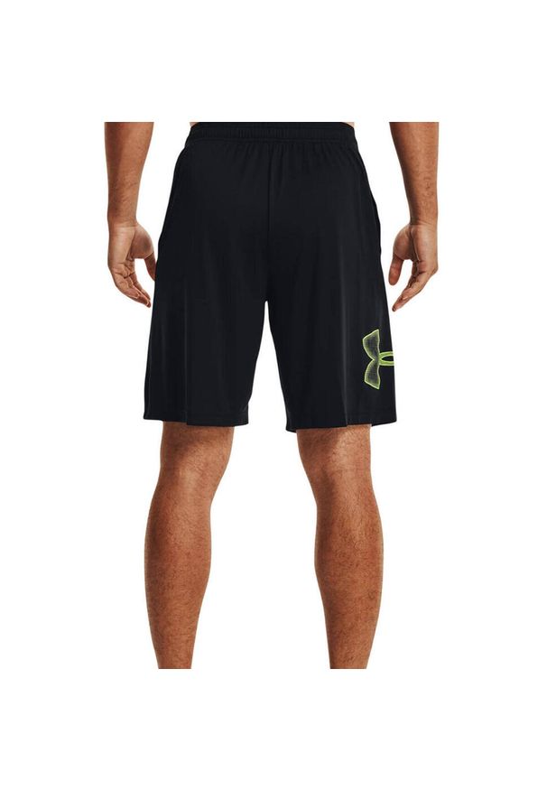 Under Armour - Męskie Spodenki Z Grafiką Techniczną. Kolor: czarny. Sport: turystyka piesza