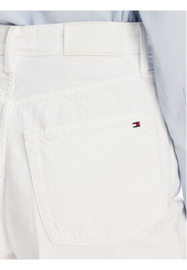 TOMMY HILFIGER - Tommy Hilfiger Jeansy WW0WW44363 Biały Wide Leg. Kolor: biały