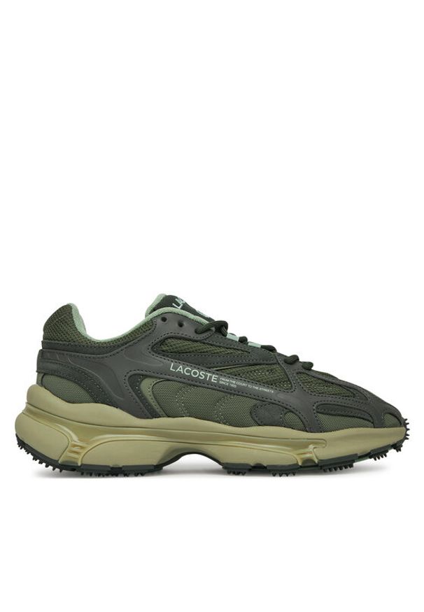 Lacoste Sneakersy L003 2K24 7-49SMA0008 Khaki. Kolor: brązowy. Materiał: materiał