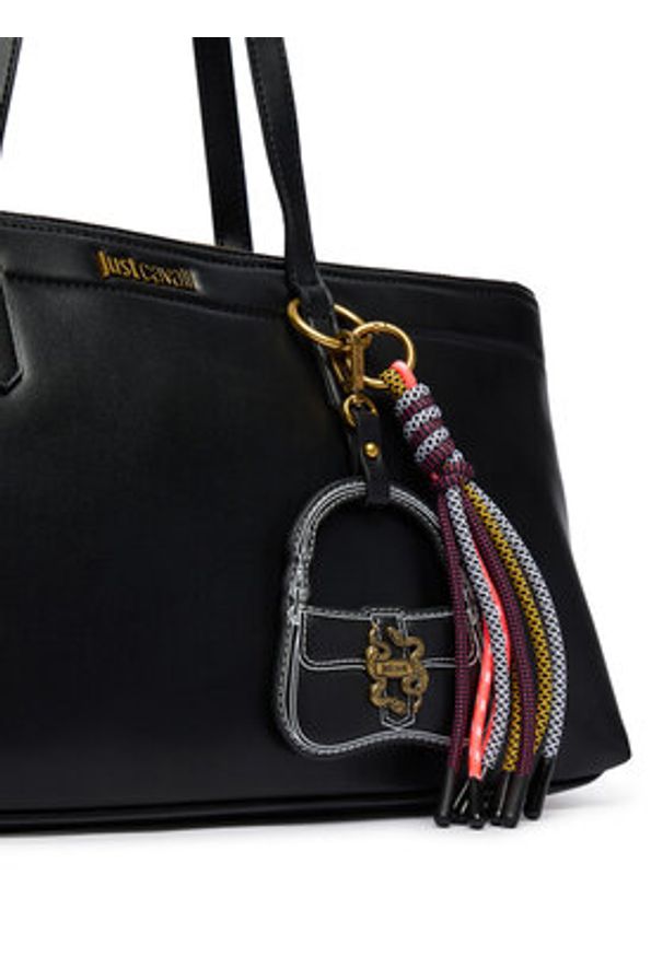 Just Cavalli Torebka 80RA4BO1 ZSD85 Czarny. Kolor: czarny. Materiał: skórzane