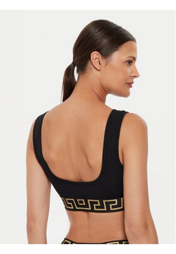 VERSACE - Versace Biustonosz top 1013323 1A10011 Czarny. Kolor: czarny. Materiał: bawełna