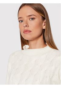 United Colors of Benetton - United Colors Of Benetton Sweter 1335D2467 Biały Regular Fit. Kolor: biały. Materiał: syntetyk