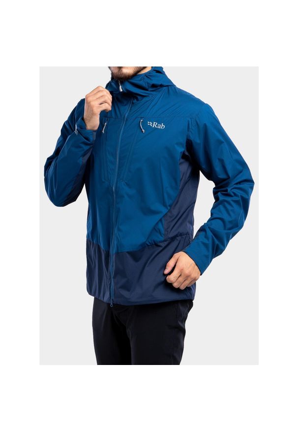 Kurtka softshell męska Rab VR Alpine Light Jacket. Kolor: niebieski. Materiał: softshell