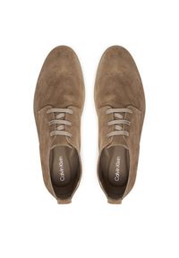 Calvin Klein Półbuty Low Prof Derby Su HM0HM02232 Beżowy. Kolor: beżowy. Materiał: skóra, zamsz #5