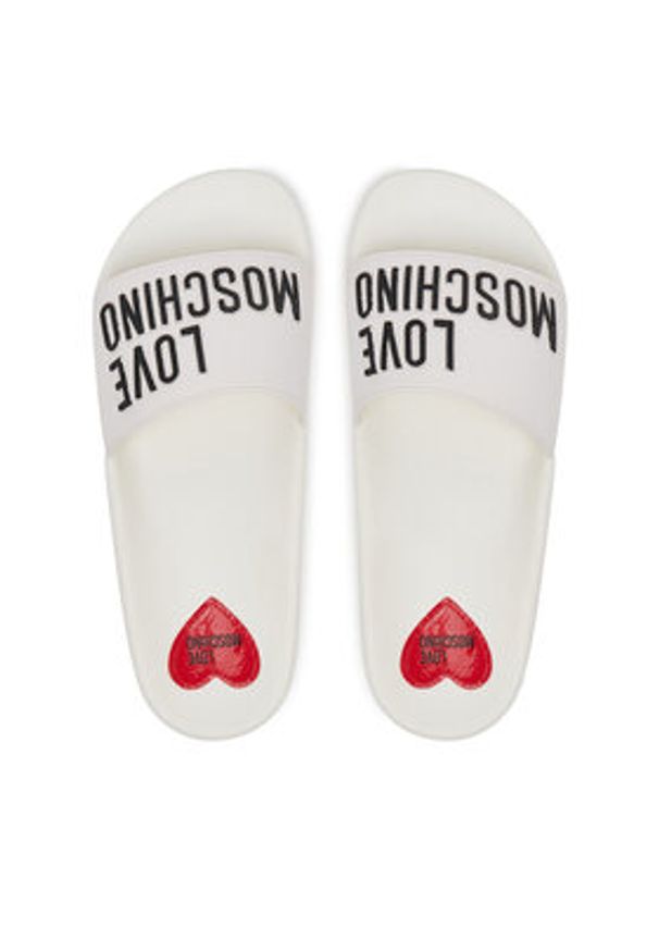 Love Moschino - LOVE MOSCHINO Klapki JA28052G0MI14100 Biały. Kolor: biały