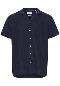 !SOLID - Solid Koszula 21107606 Granatowy Regular Fit. Kolor: niebieski. Materiał: wiskoza
