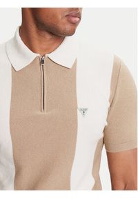 Guess Sweter M5YR11 Z3OE2 Beżowy Regular Fit. Kolor: beżowy. Materiał: syntetyk #4