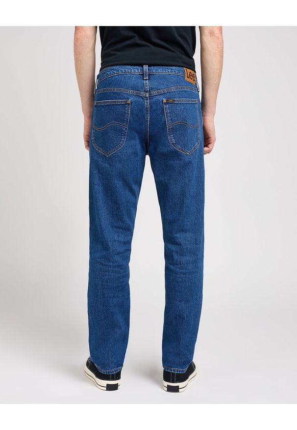 Lee - LEE DAREN ZIP FLY MĘSKIE SPODNIE JEANSOWE JEANSY DŻINSY DARK SKYE 112350159 L707016189