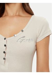 Guess T-Shirt W4RP47 K1814 Szary Regular Fit. Kolor: szary. Materiał: bawełna