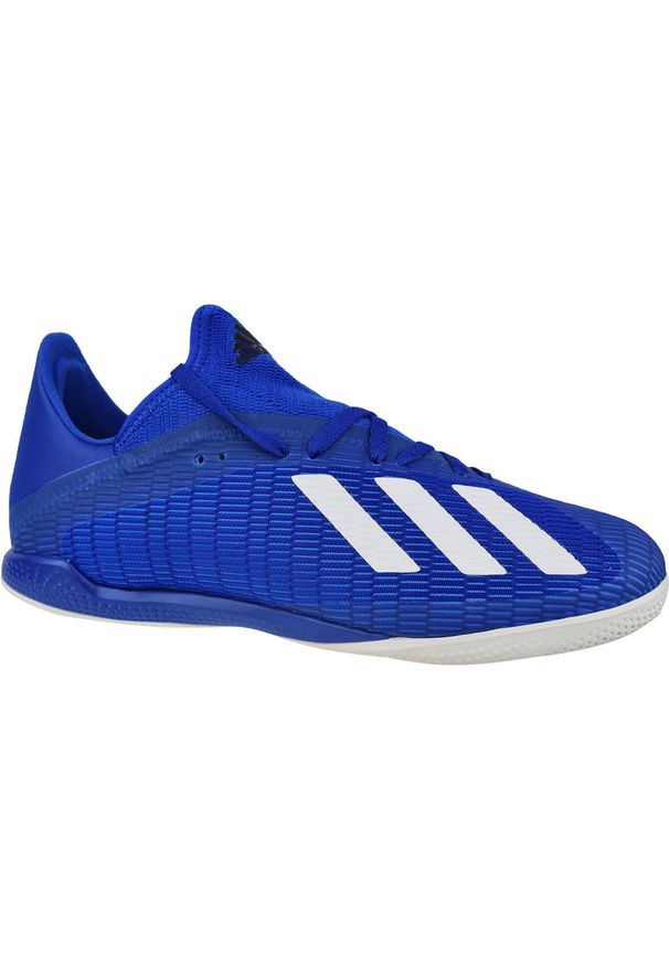 Adidas - adidas X 19.3 IN EG7154. Kolor: niebieski. Szerokość cholewki: normalna