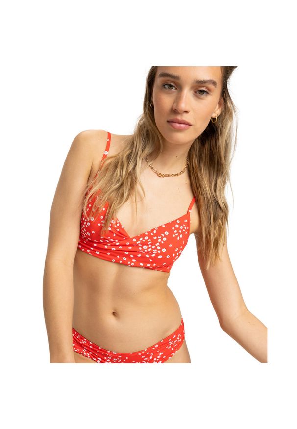 Roxy - Stanik bikini typu bralette dla Kobiety PT BEACH CLASSICS Czerwony. Kolor: czerwony. Materiał: elastan, poliester, materiał
