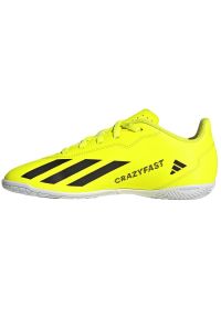 Adidas - Buty adidas X Crazyfast Club In Jr IF0710 żółte. Kolor: żółty. Materiał: materiał, syntetyk. Szerokość cholewki: normalna