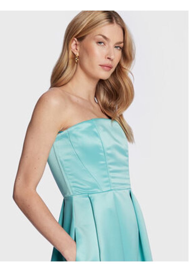 Pinko Sukienka wieczorowa Digimond 100335 A0I0 Niebieski Slim Fit. Kolor: niebieski. Materiał: syntetyk. Styl: wizytowy