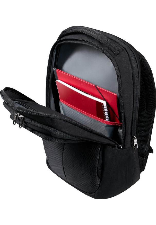 Plecak Samsonite 155197 1041 17.3'' Guardit 3.0 czarny. Kolor: czarny. Materiał: tkanina, materiał. Styl: klasyczny, biznesowy, casual