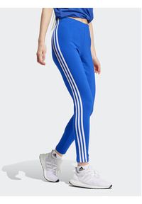 Adidas - adidas Legginsy Future Icons 3-Stripes IS3609 Niebieski Slim Fit. Kolor: niebieski. Materiał: bawełna #2