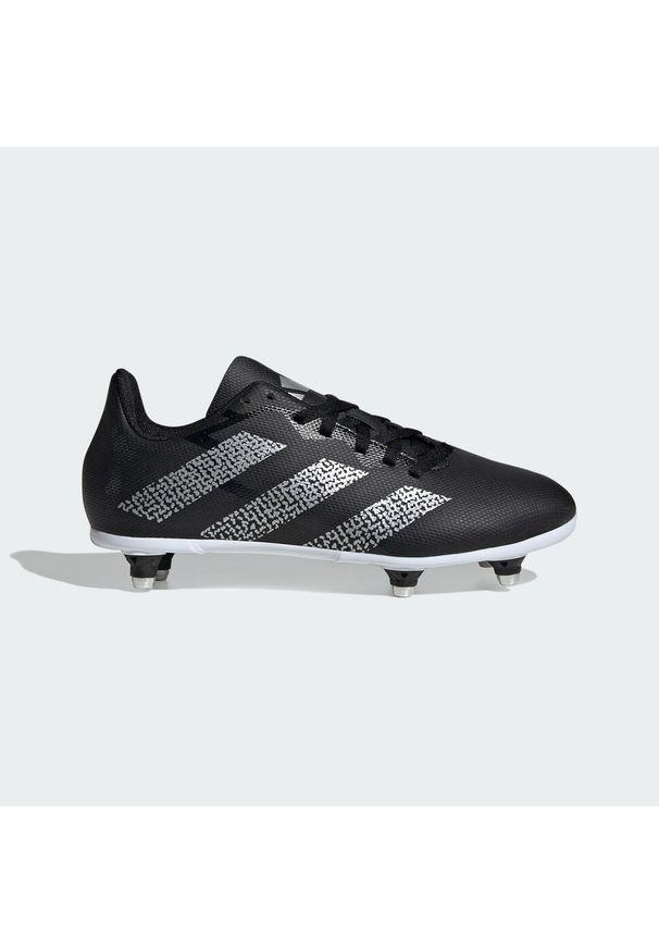Adidas - Rugby Junior SG Boots. Kolor: czarny, biały, wielokolorowy. Materiał: materiał