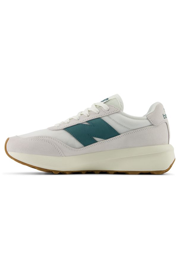 Buty unisex New Balance U370CC – beżowe. Kolor: beżowy. Materiał: skóra, zamsz. Szerokość cholewki: normalna. Sezon: lato