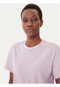 The North Face T-Shirt Zumu NF0A87DJ Fioletowy Regular Fit. Kolor: fioletowy. Materiał: bawełna