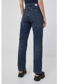 Tommy Jeans jeansy Julie damskie high waist. Stan: podwyższony. Kolor: niebieski