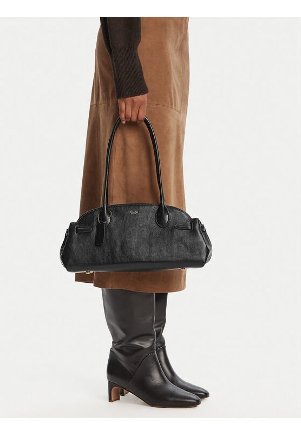 Coach Torebka CCM57 Czarny. Kolor: czarny. Materiał: skórzane