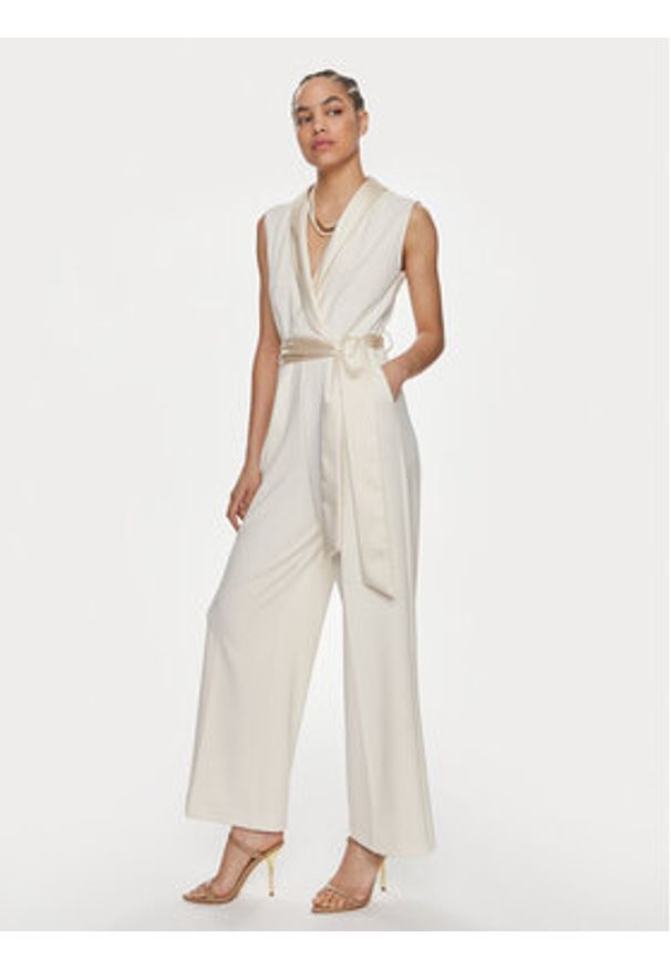 ViCOLO Kombinezon TB0365 Biały Regular Fit. Kolor: biały. Materiał: syntetyk