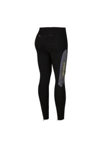 Legginsy do biegania damskie EXTREME HOBBY FLOWERS. Kolor: szary. Materiał: poliester, elastan. Sezon: jesień, wiosna. Sport: kolarstwo