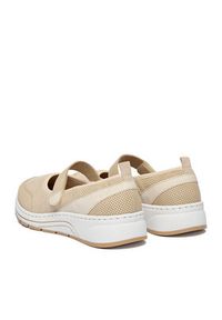 Rieker Sneakersy N6554-60 Beżowy. Kolor: beżowy. Materiał: materiał #8
