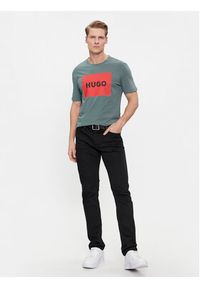 Hugo T-Shirt Dulive222 50467952 Zielony Regular Fit. Kolor: zielony. Materiał: bawełna #5