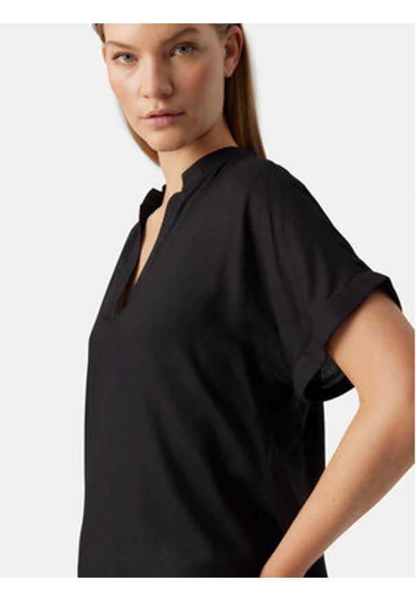 Vero Moda Bluzka Beauty 10279697 Czarny Regular Fit. Kolor: czarny. Materiał: wiskoza