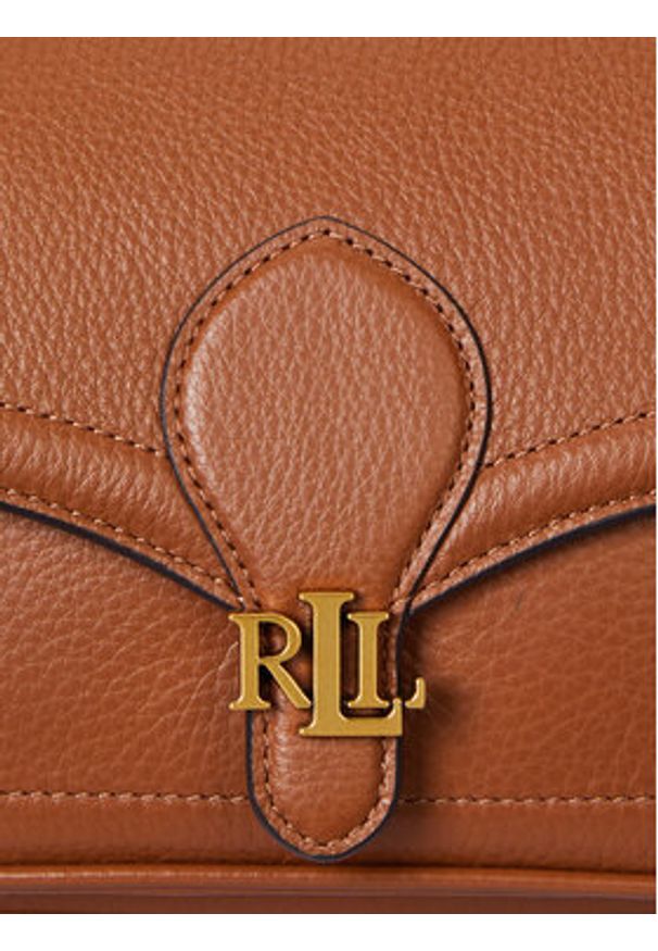 Lauren Ralph Lauren - LAUREN RALPH LAUREN Torebka 431974552002 Brązowy. Kolor: brązowy. Materiał: skórzane