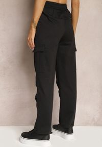 Renee - Czarne Spodnie z Bawełny z Wysokim Stanem i Prostymi Nogawkami Asoella. Stan: podwyższony. Kolor: czarny. Materiał: bawełna #3