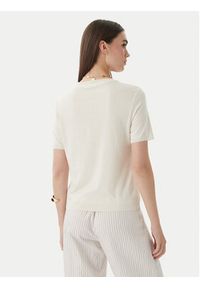 Patrizia Pepe T-Shirt 2M4542/J419-W417 Kremowy Regular Fit. Kolor: kremowy. Materiał: bawełna #4