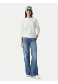 Tommy Jeans Bluza Ess Logo DW0DW22829 Biały Regular Fit. Kolor: biały. Materiał: bawełna #4