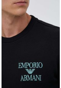 Emporio Armani Underwear dres lounge kolor czarny. Kolor: czarny. Materiał: dresówka #6