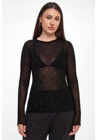 Pinko - Longsleeve damski wełniany Pico PINKO. Materiał: wełna. Długość rękawa: długi rękaw #3