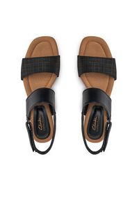 Clarks Sandały Kyarra Faye 26171237 Czarny. Kolor: czarny. Materiał: skóra