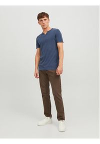 Jack & Jones - Jack&Jones T-Shirt Split 12164972 Granatowy Standard Fit. Kolor: niebieski. Materiał: bawełna #5