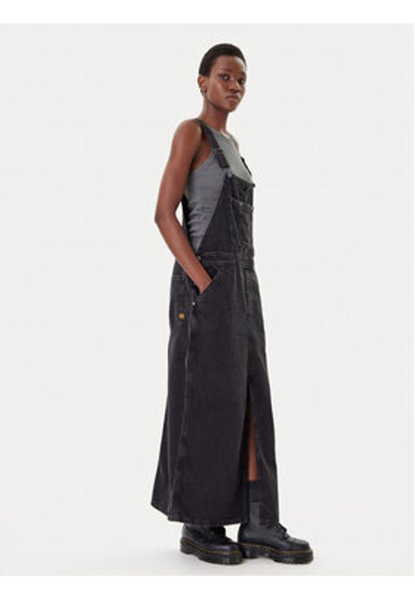 G-Star RAW - G-Star Raw Sukienka jeansowa Skater D27734-E091 Szary Loose Fit. Kolor: szary. Materiał: bawełna