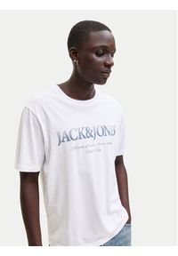 Jack & Jones T-Shirt Evin 12290173 Biały Regular Fit. Kolor: biały. Materiał: bawełna #7