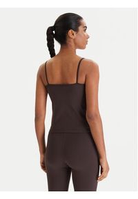 Guess Top V6RP14 KD952 Brązowy Slim Fit. Kolor: brązowy. Materiał: syntetyk #4